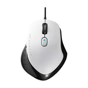(�܂Ƃ�) �o�b�t�@���[ �L�� BlueLED5�{�^�� �l�I�t�B�b�g�}�E�X M�T�C�Y �z���C�g BSMBU510MWH 1�� �y×10�Z�b�g�z
