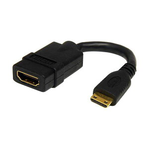 �i�܂Ƃ߁jStarTech.com �n�C�X�s�[�hHDMI-�~�jHDMI�ϊ��A�_�v�^�P�[�u�� 12cm HDMI�i���X�j-mini HDMI�i�I�X�j �u���b�NHDACFM5IN 1�{ �y×3�Z�b�g�z