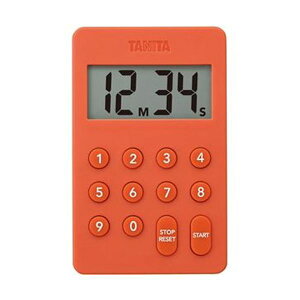 �i�܂Ƃ߁j�^�j�^ �f�W�^���^�C�}�[100���v�I�����W TD-415-OR 1�y×10�Z�b�g�z