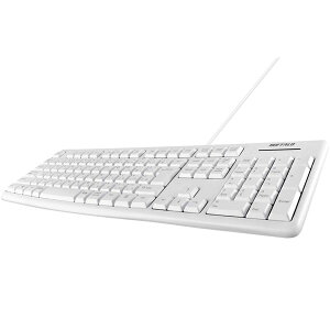 �o�b�t�@���[�i�T�v���C�j USB�ڑ� �L���X�^���_�[�h�L�[�{�[�h �z���C�g BSKBU100WH