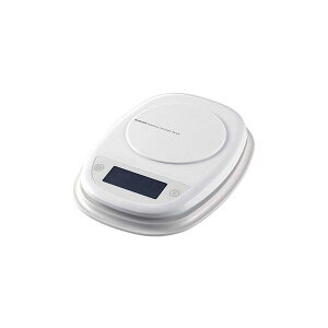 �i�܂Ƃ߁j �G���R�� �L�b�`���X�P�[��/�ő�2kg/�ŏ�0.1g�\��/�z���C�g HCS-KS01WH �y×2�Z�b�g�z