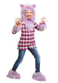 ガールズ Fierce Rainbow Werewolf コスチューム ハロウィン 子ども コスプレ 衣装 仮装 こども イベント 子ども パーティ ハロウィーン 学芸会 学園祭 学芸会 ショー お遊戯会 二次会 忘年会 新年会 歓迎会 送迎会 出し物 余興 誕生日 発表会