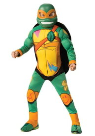 Teenage Mutant 忍者 Turtle Michelangelo デラックス キッズ コスチューム ハロウィン 子ども コスプレ 衣装 仮装 こども イベント 子ども パーティ ハロウィーン 学芸会