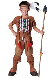 チャイルド Native American Brave コスチューム ハロウィン 子ども コスプレ 衣装 仮装 こども イベント 子ども パーティ ハロウィーン 学芸会 学園祭 学芸会 ショー お遊戯会 二次会 忘年会 新年会 歓迎会 送迎会 出し物 余興 誕生日 発表会