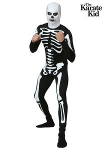 Karate Kid Skeleton コスチューム Suit ハロウィン メンズ コスプレ 衣装 男性 仮装 男性用 イベント パーティ ハロウィーン 学芸会