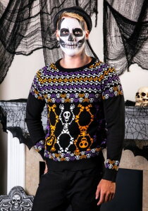 Day of the Dead Dancing Skeletons Halloween lp Sweater nEB Y RXv ߑ j  jp Cxg p[eB nEB[ w|