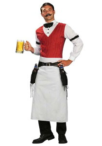 大きいサイズ Saloon Bartender コスチューム ハロウィン メンズ コスプレ 衣装 男性 仮装 男性用 イベント パーティ ハロウィーン 学芸会