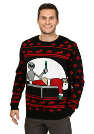 Men's Santa Pローブ Ugly Christmas Sweater ハロウィン メンズ コスプレ 衣装 男性 仮装 男性用 イベント パーティ ハロウィーン 学芸会