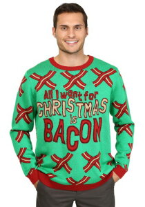 All I Want for Christmas is Bacon Ugly Christmas Sweater nEB Y RXv ߑ j  jp Cxg p[eB nEB[ w|