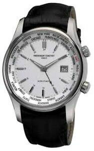 tfbNERX^gEHb` Frederique Constant Men's FC255S6B6 Classic Silver Dual Time Zone Dial Watch XCX v EHb` Ƃ rv RNV uh jp