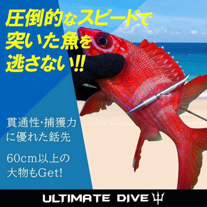 楽天市場】《楽天1位》 Ultimate Dive チョッキ銛 銛先 ステンレス 
