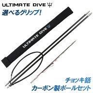 《マラソン期間 10%OFFクーポン》 Ultimate Dive 銛 セット チョッキ 銛先 カーボンファイバー 225cm 2ピ…
