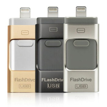 64GBフラッシュメモリUSBメモリLightningライトニングmicroUSBマイクロUSBAndroidアンドロイドiphoneアイフォン対応3色スマホPCバックアップ