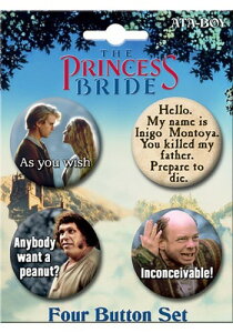 The Princess Bride 4-Button Set �N���X�}�X �n���E�B�� �R�X�v�� �ߑ� ���� ������ �������낢 �C�x���g �p�[�e�B �n���E�B�[�� �w�|�� �w���� �w�|�� �V���[ ���V�Y�� �񎟉� �Y�N�� �V�N�� ���}�� 