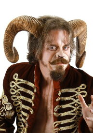 Ram Horns for an 大人用 ハロウィン コスプレ 衣装 仮装 小道具 おもしろい イベント パーティ ハロウィーン 学芸会
