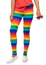 Women's Tipsy Elves Rainbow Leggings ハロウィン コスプレ 衣装 仮装 小道具 おもしろい イベント パーティ ハロウィーン 学芸会