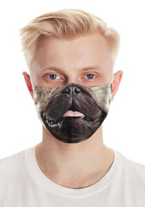 Pug Life Realistic Face }XN nEB RXv ߑ   낢 Cxg p[eB nEB[ w|