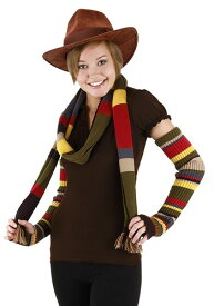 Fourth Doctor， Knit Arm Warmers ハロウィン コスプレ 衣装 仮装 小道具 おもしろい イベント パーティ ハロウィーン 学芸会