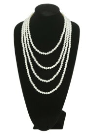 Multi Strand Pearl フラッパー Necklace ハロウィン コスプレ 衣装 仮装 小道具 おもしろい イベント パーティ ハロウィーン 学芸会