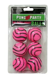Blacklight Pink Zebra Beer Pong Balls ハロウィン コスプレ 衣装 仮装 小道具 おもしろい イベント パーティ ハロウィーン 学芸会