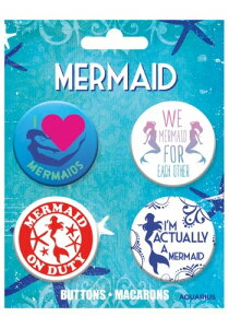 Mermaids Button Set 4-Pack �n���E�B�� �R�X�v�� �ߑ� ���� ������ �������낢 �C�x���g �p�[�e�B �n���E�B�[�� �w�|��