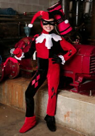 Child's Harley Quinn Jumpsuit コスチューム ハロウィン 子ども コスプレ 衣装 仮装 こども イベント 子ども パーティ ハロウィーン 学芸会