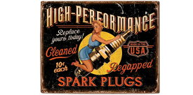 Legend Studios High Performance Spark スパーク Plugs Wooden Sign ダイキャストミニカー ダイキャスト おもちゃ コレクション ミニチュア ダイカスト モデルカー ミニカー アメ車 ギフト プレゼント