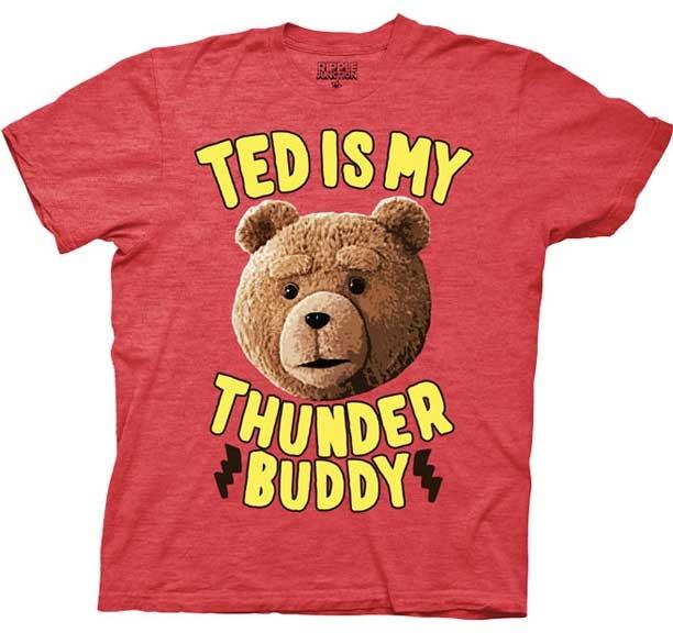 映画 Ted テッド テディベア かわいい 大ヒット 卸売り 2020新作 くまさん 熊 グッズ 誕生日プレゼント レッド Tシャツ オフィシャルTシャツ ぬいぐるみ プレゼント