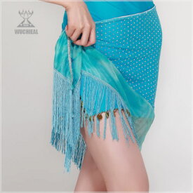 ベリーダンス 衣装 ヒップスカーフ Tribal Sequins Triangle Tassel ベルト 5 カラー コスチューム ダンス 衣装 発表会