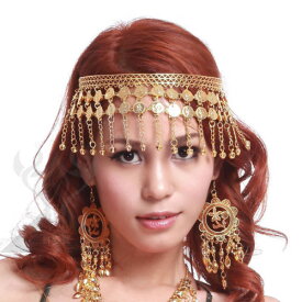 ベリーダンス ダンス Headドレス Hairpin Head Buckle Headband Jewelry Gold コスチューム ダンス 衣装 発表会