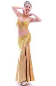 ベリーダンス 衣装 3 セット ブラ&ベルト&ネックレス 34B/C 36B/C 38B/C 2 カラー コスチューム ダンス 衣装 発表会