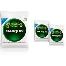 マーチン Martin M1200 Marquis 80/20 Bronze Medium アコースティック ギター アコギ Strings (3-Pack)