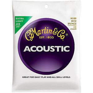 }[` Martin M180 12-String 80/20 Bronze Extra Light AR[XeBbN M^[ ARM Strings