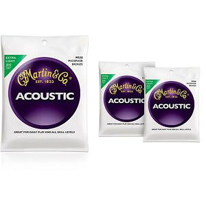 }[` Martin M530 Phosphor Bronze Extra Light AR[XeBbN M^[ ARM Strings - 3 Pack