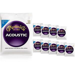 �}�[�`�� �� Martin M150 80/20 Bronze Round Wound Medium Acoustic Strings 10-Pack