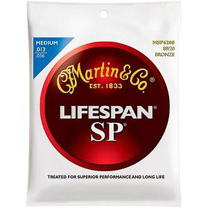 �}�[�`�� �� Martin SP 6200 80/20 Bronze Lifespan Coated Acoustic Strings Medium