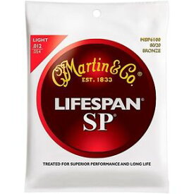 マーチン Martin SP 6100 80/20 Bronze Lifespan Coated Acoustic Strings Light