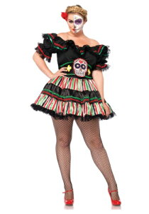 Day of the Dead Doll 大きいサイズ コスチューム ハロウィン レディース コスプレ 衣装 女性 仮装 女性用 イベント パーティ ハロウィーン 学芸会