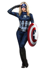 Captain America Women's コスチューム ハロウィン レディース コスプレ 衣装 女性 仮装 女性用 イベント パーティ ハロウィーン 学芸会