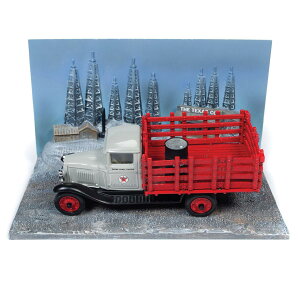 Vintage Fuel ���B���e�[�W�t���[�G�� 1930 Chevrolet �V�{���[ Texaco Stake Truck & Oil Barrels 1/43 �X�P�[�� | �_�C�L���X�g�J�[ �_�C�L���X�g �Ԃ̂������� �� �������� �R���N�V���� �~�j�`���A �_�C�J�X