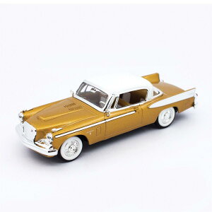 Lucky ラッキー 1958 Studerbaker Golden Hawk - Gold 1/43 スケール | ダイキャストカー ダイキャスト 車のおもちゃ 車 おもちゃ コレクション ミニチュア ダイカスト モデルカー ミニカー アメ車 ギフト