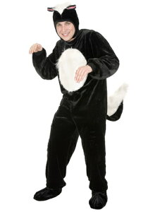 大人用 Skunk コスチューム クリスマス ハロウィン メンズ コスプレ 衣装 男性 仮装 男性用 イベント パーティ ハロウィーン 学芸会 学園祭 学芸会 ショー お遊戯会 二次会 忘年会 新年会 歓迎