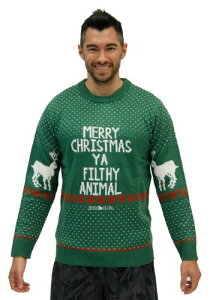 Home Alone Green Merry Christmas Ya Filthy Animal Ugly X-Mas Sweater NX}X nEB Y RXv ߑ j  jp Cxg p[eB nEB[ w|