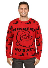 Where My Ho's At Ugly Christmas Sweater クリスマス ハロウィン メンズ コスプレ 衣装 男性 仮装 男性用 イベント パーティ ハロウィーン 学芸会