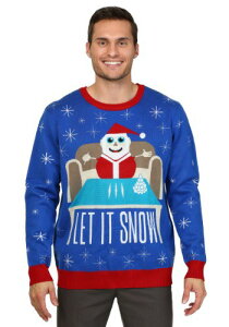 Men's Let it Snow Ugly Christmas Sweater NX}X nEB Y RXv ߑ j  jp Cxg p[eB nEB[ w|