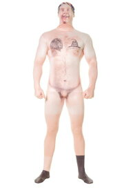 Naked Hillbilly Faux Real Morphsuit コスチューム For 大人用s クリスマス ハロウィン メンズ コスプレ 衣装 男性 仮装 男性用 イベント パーティ ハロウィーン 学芸会