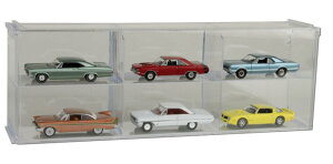 Greenlight 1/64 スケール Six Car Interlocking Diecast Display 1/64 スケール | ダイキャストカー ダイキャスト 車のおもちゃ 車 おもちゃ コレクション ミニチュア ダイカスト モデルカー ミニカー アメ車