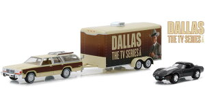 Greenlight Dallas TV Series Corvette Tow & Hitch Collection 1/64 スケール | ダイキャストカー ダイキャスト 車のおもちゃ 車 おもちゃ コレクション ミニチュア ダイカスト モデルカー ミニカー アメ車 ギフ