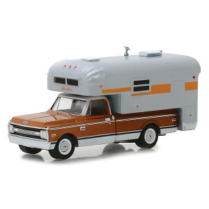 Greenlight 1970 Chevrolet �V�{���[ C-10 Cheyenne with Silver Streak Camper 1/64 �X�P�[�� | �_�C�L���X�g�J�[ �_�C�L���X�g �Ԃ̂������� �� �������� �R���N�V���� �~�j�`���A �_�C�J�X�g ���f���J�[ �~�j�J