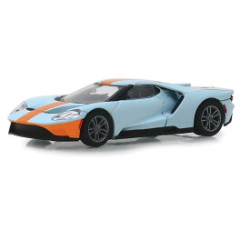 Greenlight Gulf Heritage 2019 Ford フォード GT 1/64 スケール | ダイキャストカー ダイキャスト 車のおもちゃ 車 おもちゃ コレクション ミニチュア ダイカスト モデルカー ミニカー アメ車 ギフト プレゼント